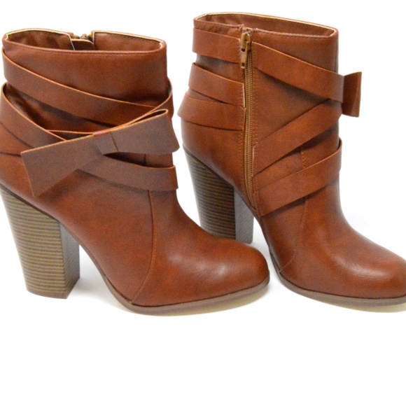 Daritza Brown High Heel Booties - Picture 2 of 5